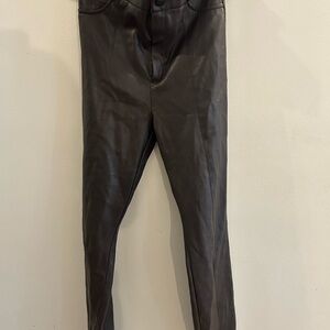 Zara Dark Brown Leather pants size M